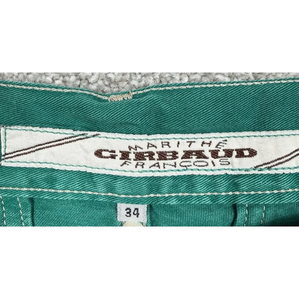 Vintage Marithe Francois Girbaud Shorts Men's 34 Green Carpenter Y2K USA